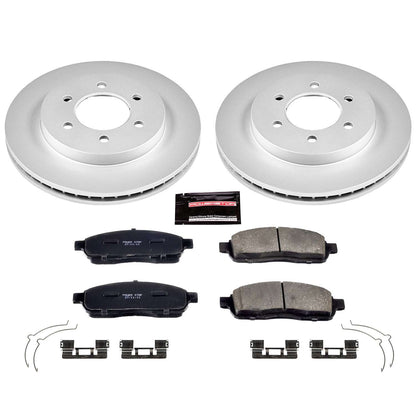 PowerStop Power Stop 04-08 Ford F-150 Front Z17 Evolution Geomet Coated Brake Kit CRK1943