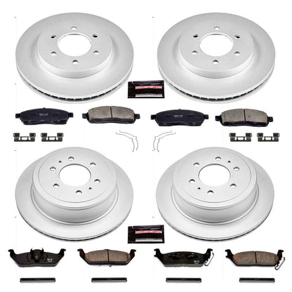 PowerStop Power Stop 04-08 Ford F-150 Front & Rear Z17 Evolution Geomet Coated Brake Kit CRK1944