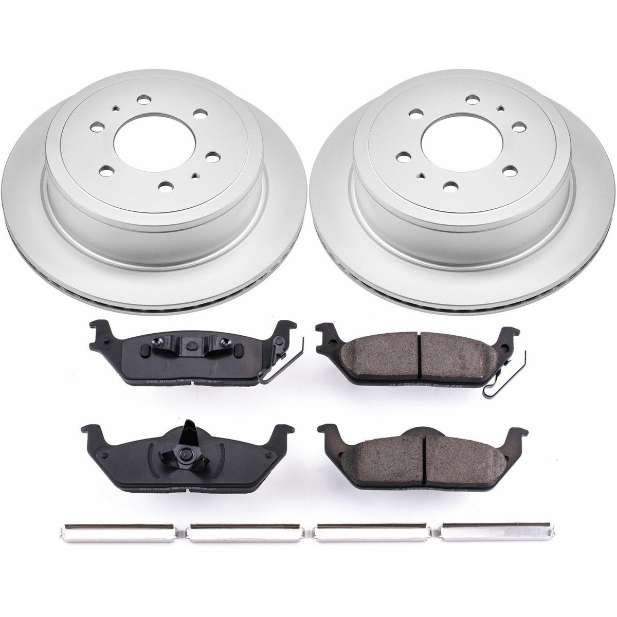 PowerStop Power Stop 04-11 Ford F-150 Rear Z17 Evolution Geomet Coated Brake Kit CRK1950