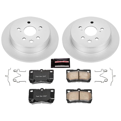 PowerStop Power Stop 06-13 Lexus IS250 Rear Z17 Evolution Geomet Coated Brake Kit CRK195