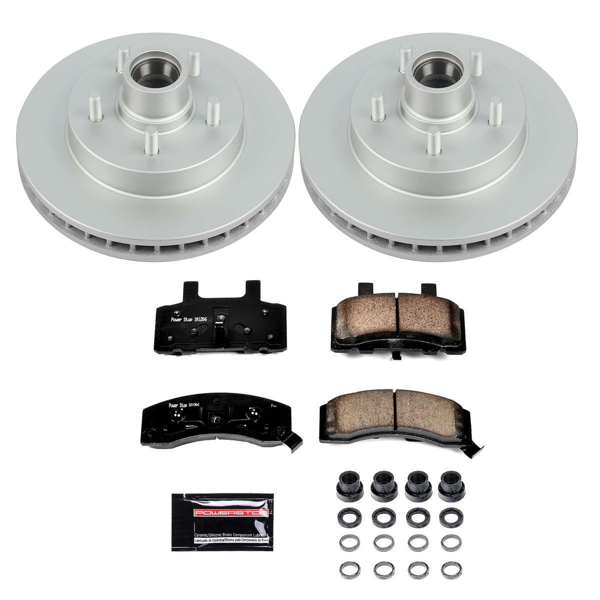 PowerStop Power Stop 98-00 Chevrolet Tahoe Front Z17 Evolution Geomet Coated Brake Kit CRK1991
