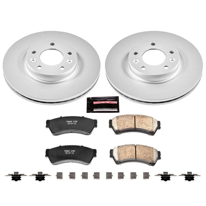 PowerStop Power Stop 06-12 Ford Fusion Front Z17 Evolution Geomet Coated Brake Kit CRK199