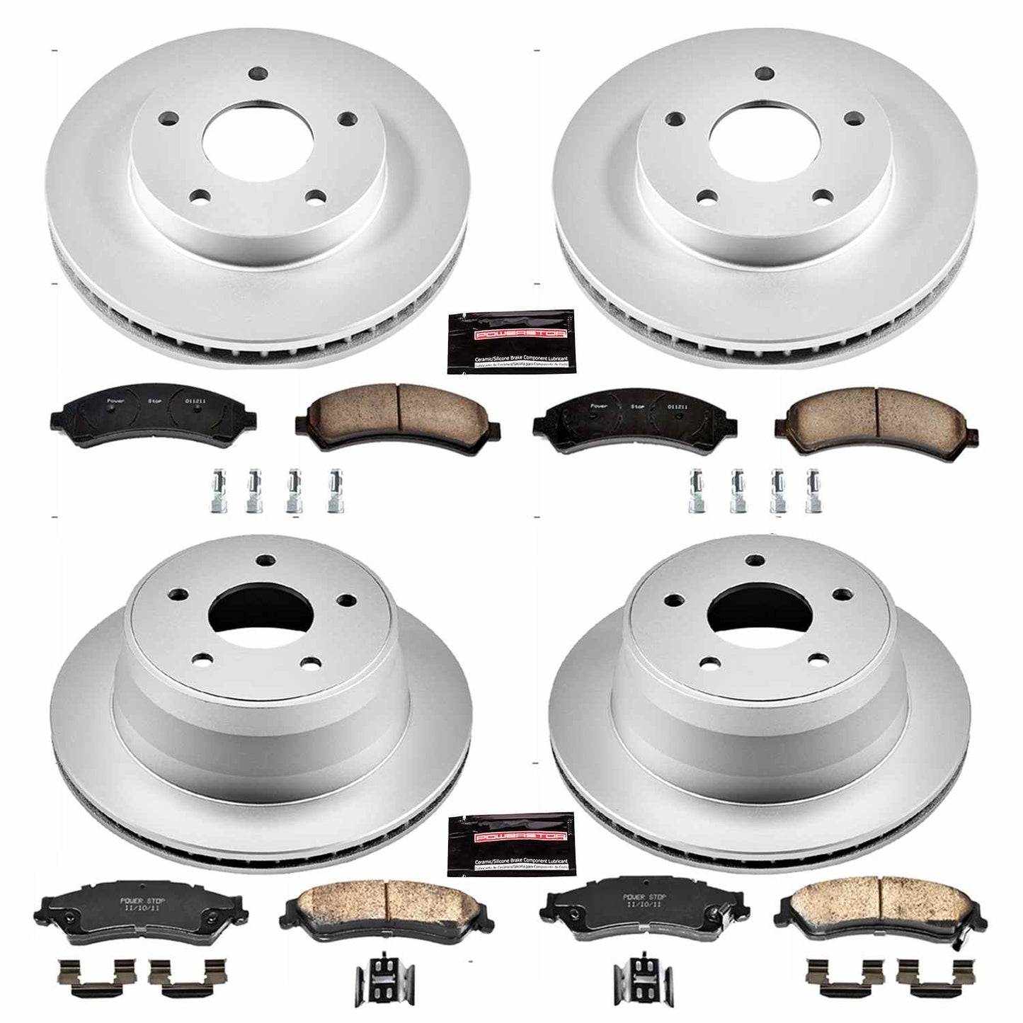 PowerStop Power Stop 97-05 Chevrolet Blazer Front & Rear Z17 Evolution Geomet Coated Brake Kit CRK2005