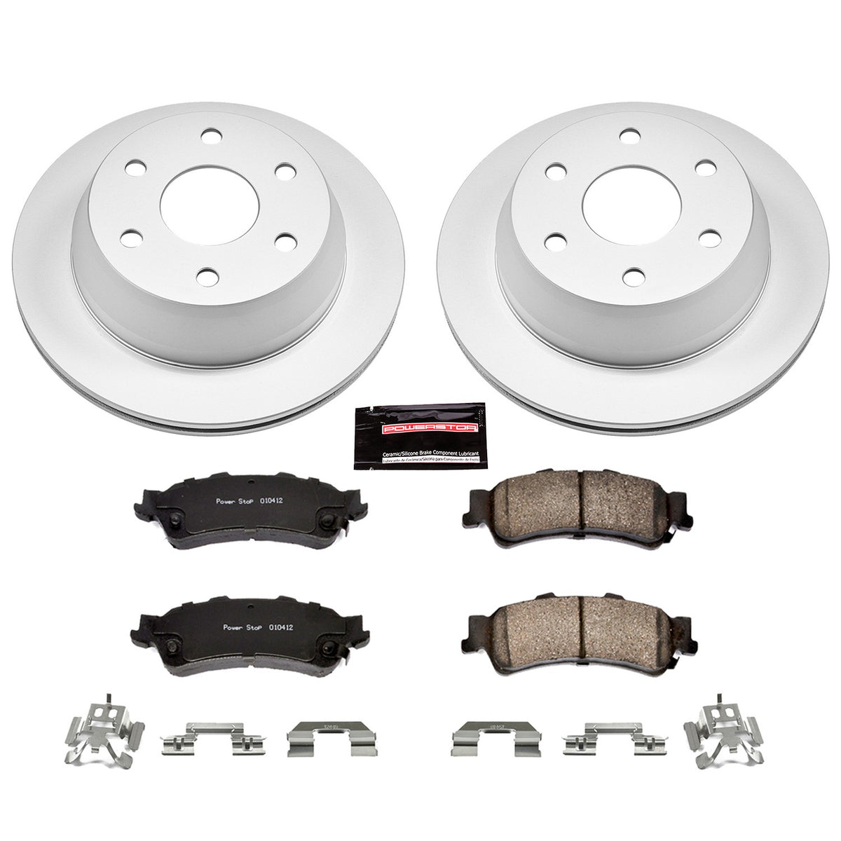PowerStop Power Stop 03-05 Chevrolet Astro Rear Z17 Evolution Geomet Coated Brake Kit CRK2018