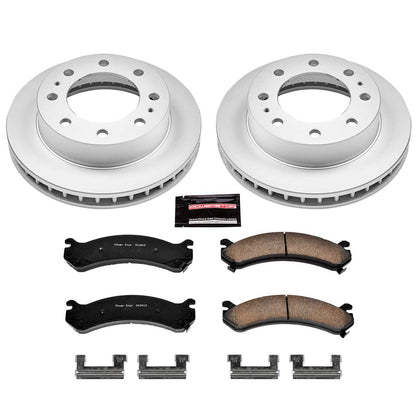 PowerStop Power Stop 00-05 Cadillac DeVille Front Z17 Evolution Geomet Coated Brake Kit CRK2020
