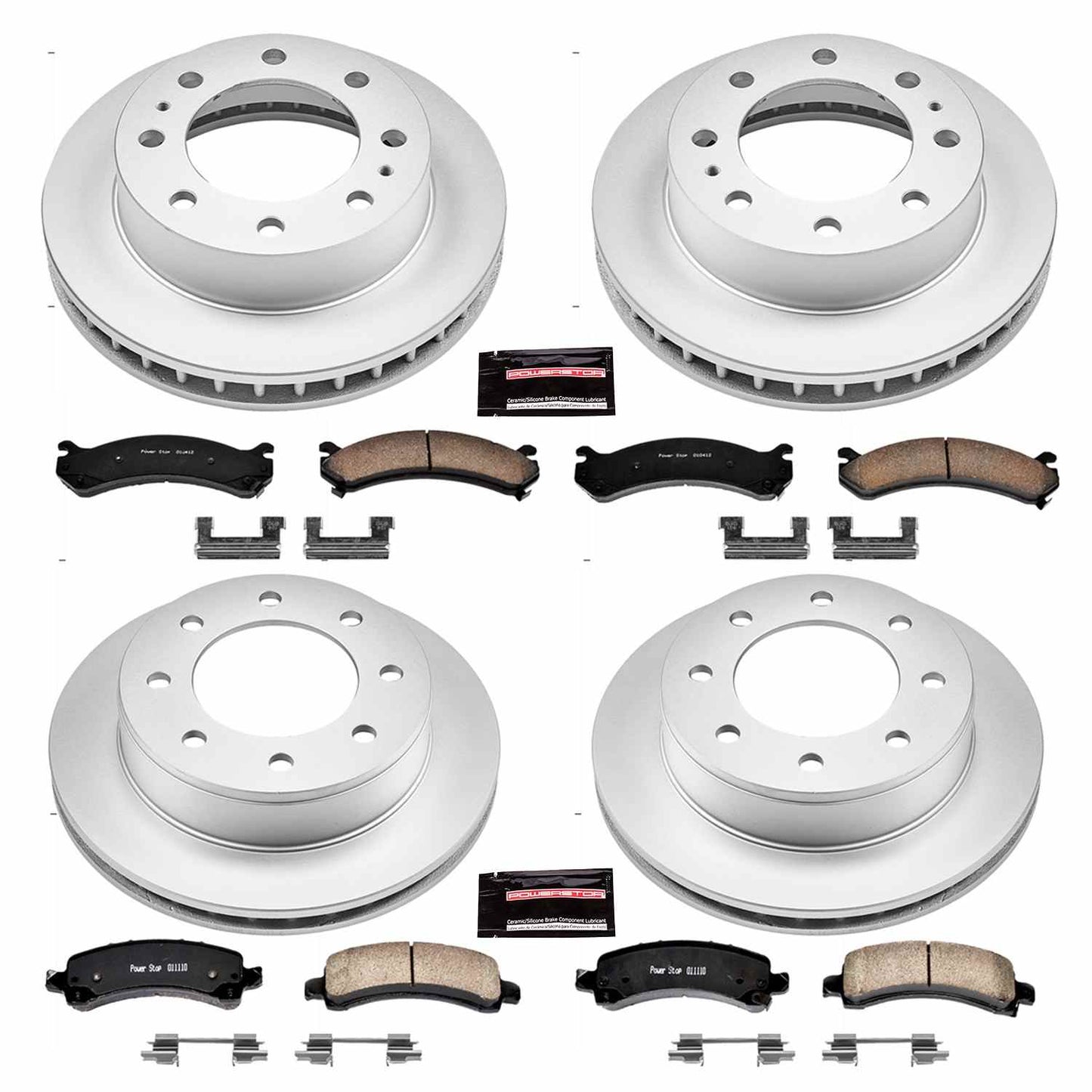 PowerStop Power Stop 03-17 Chevrolet Express 2500 Front & Rear Z17 Evolution Geomet Coated Brake Kit CRK2025