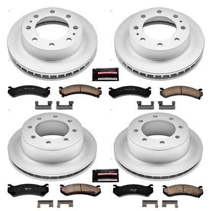 PowerStop Power Stop 02-06 Chevrolet Avalanche 2500 Front & Rear Z17 Evolution Geomet Coated Brake Kit CRK2027
