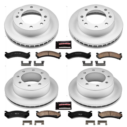 PowerStop Power Stop 02-06 Chevrolet Avalanche 2500 Front & Rear Z17 Evolution Geomet Coated Brake Kit CRK2027