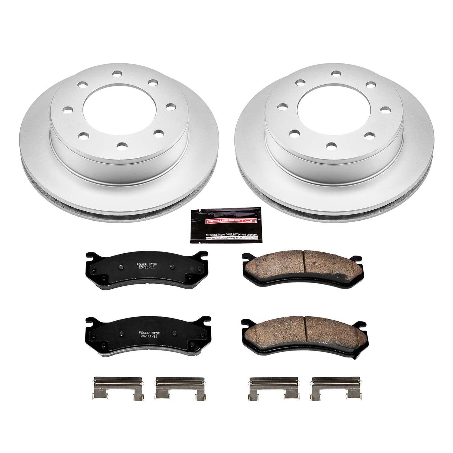 PowerStop Power Stop 01-03 Chevrolet Silverado 1500 HD Rear Z17 Evolution Geomet Coated Brake Kit CRK2036