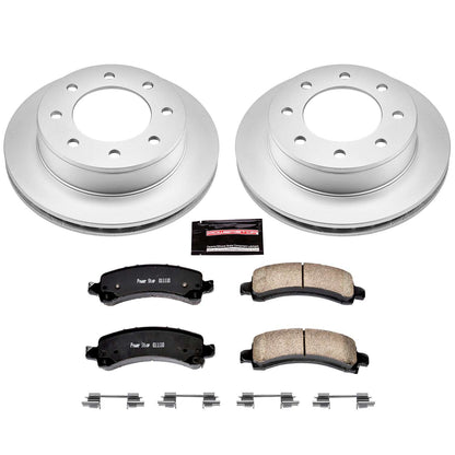 PowerStop Power Stop 03-17 Chevrolet Express 2500 Rear Z17 Evolution Geomet Coated Brake Kit CRK2039