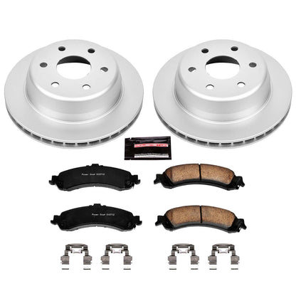 PowerStop Power Stop 02-06 Cadillac Escalade Rear Z17 Evolution Geomet Coated Brake Kit CRK2046