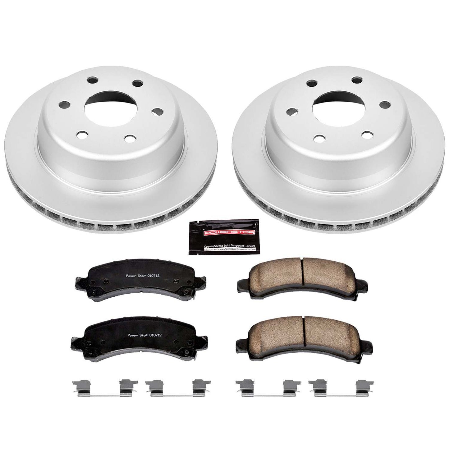 PowerStop Power Stop 03-06 Cadillac Escalade Rear Z17 Evolution Geomet Coated Brake Kit CRK2047