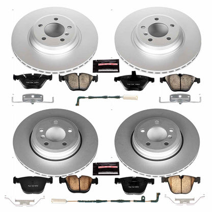 PowerStop Power Stop 02-05 BMW 745i Front & Rear Z23 Evolution Sport Coated Brake Kit CRK2056