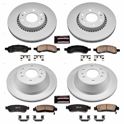 PowerStop Power Stop 06-07 Buick Rainier Front & Rear Z17 Evolution Geomet Coated Brake Kit CRK2060