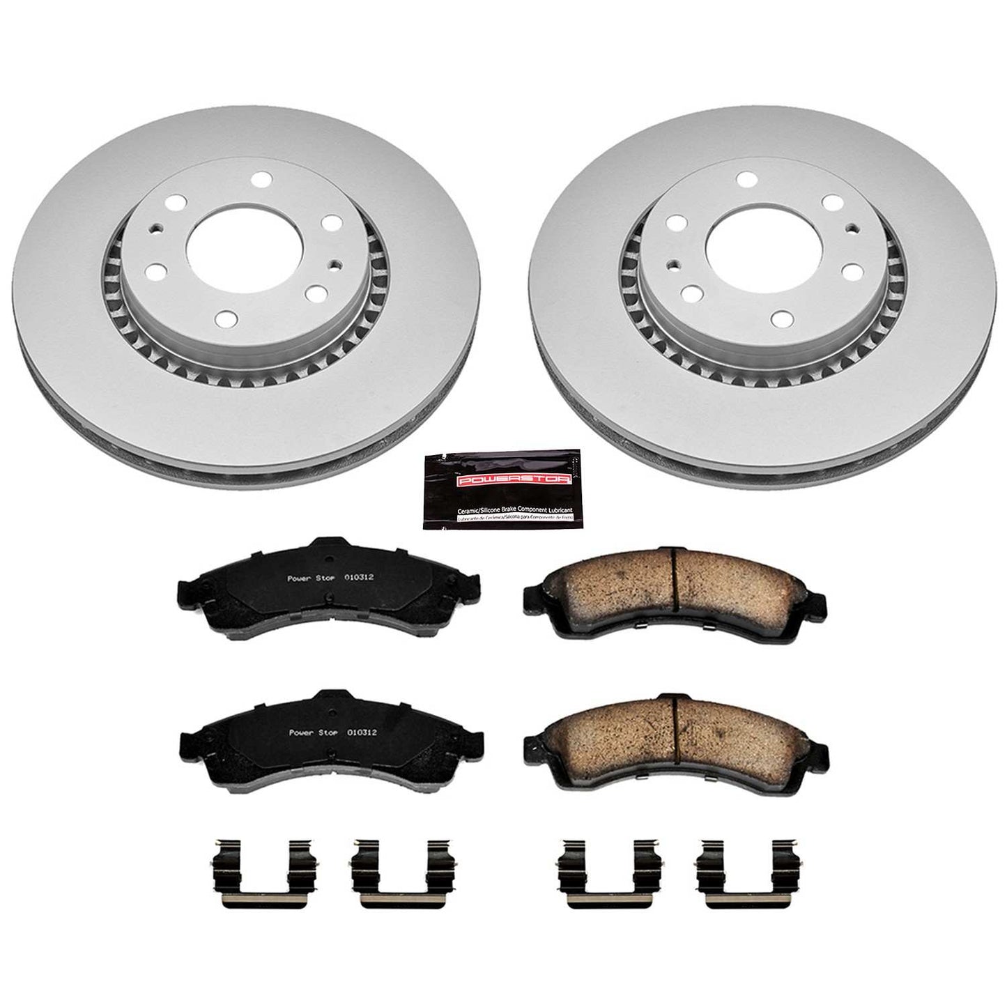 PowerStop Power Stop 04-05 Buick Rainier Front Z17 Evolution Geomet Coated Brake Kit CRK2061