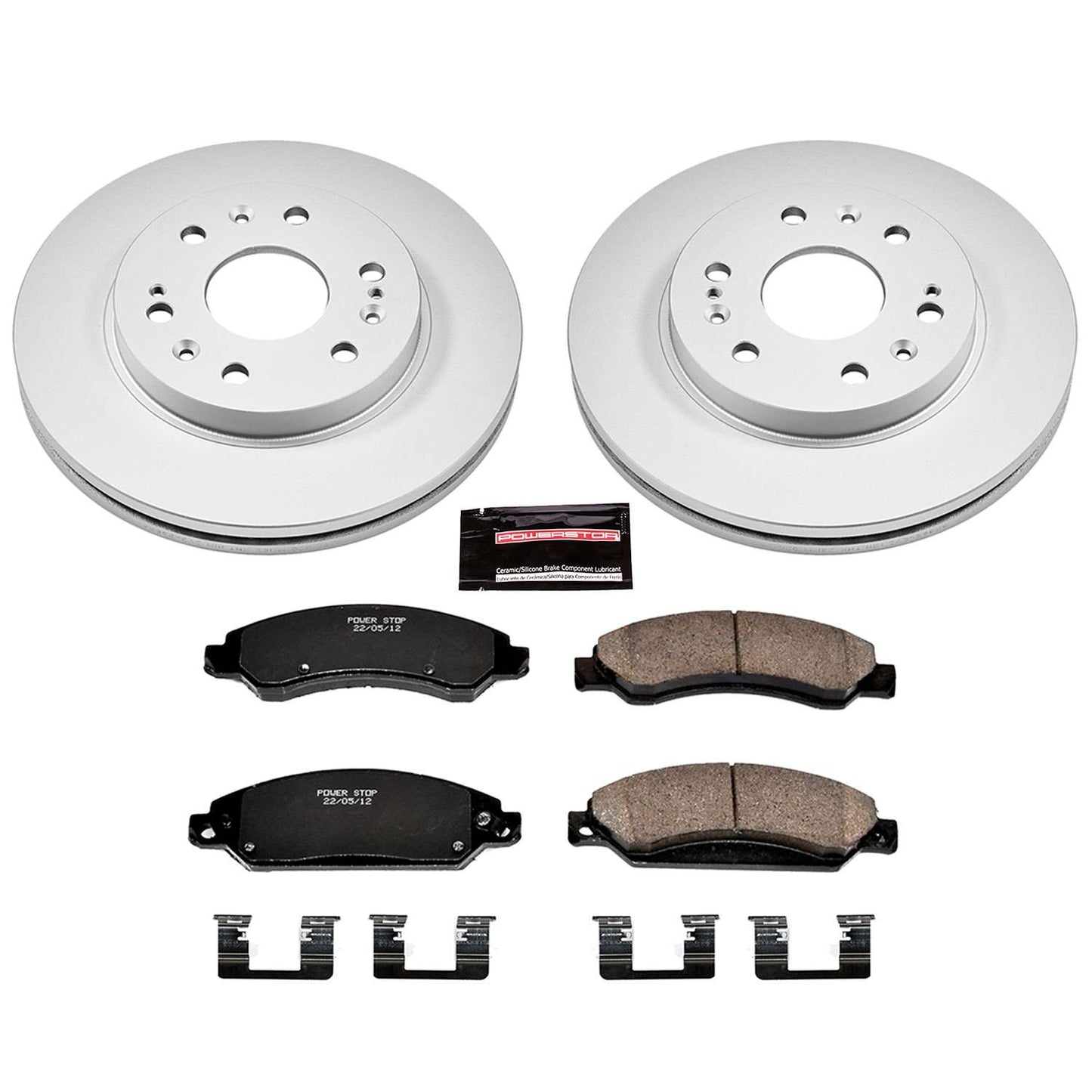 PowerStop Power Stop 07-08 Cadillac Escalade Front Z17 Evolution Geomet Coated Brake Kit CRK2067