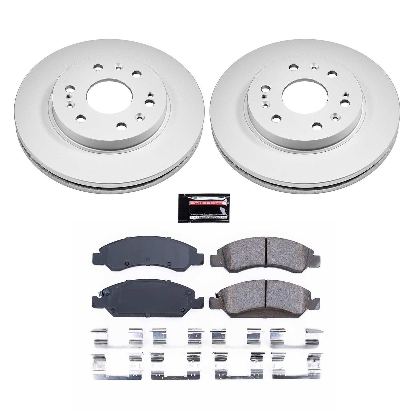 PowerStop Power Stop 08-19 Cadillac Escalade Front Z17 Evolution Geomet Coated Brake Kit CRK2069