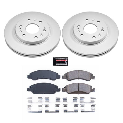 PowerStop Power Stop 08-19 Cadillac Escalade Front Z17 Evolution Geomet Coated Brake Kit CRK2069