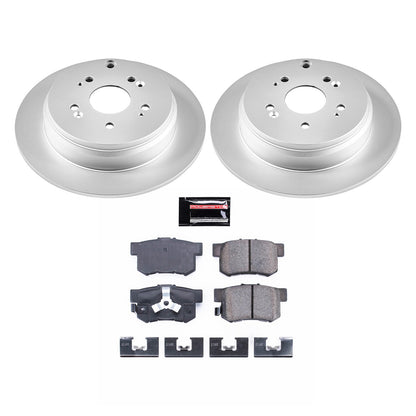PowerStop Power Stop 10-18 Acura RDX Rear Z17 Evolution Geomet Coated Brake Kit CRK206