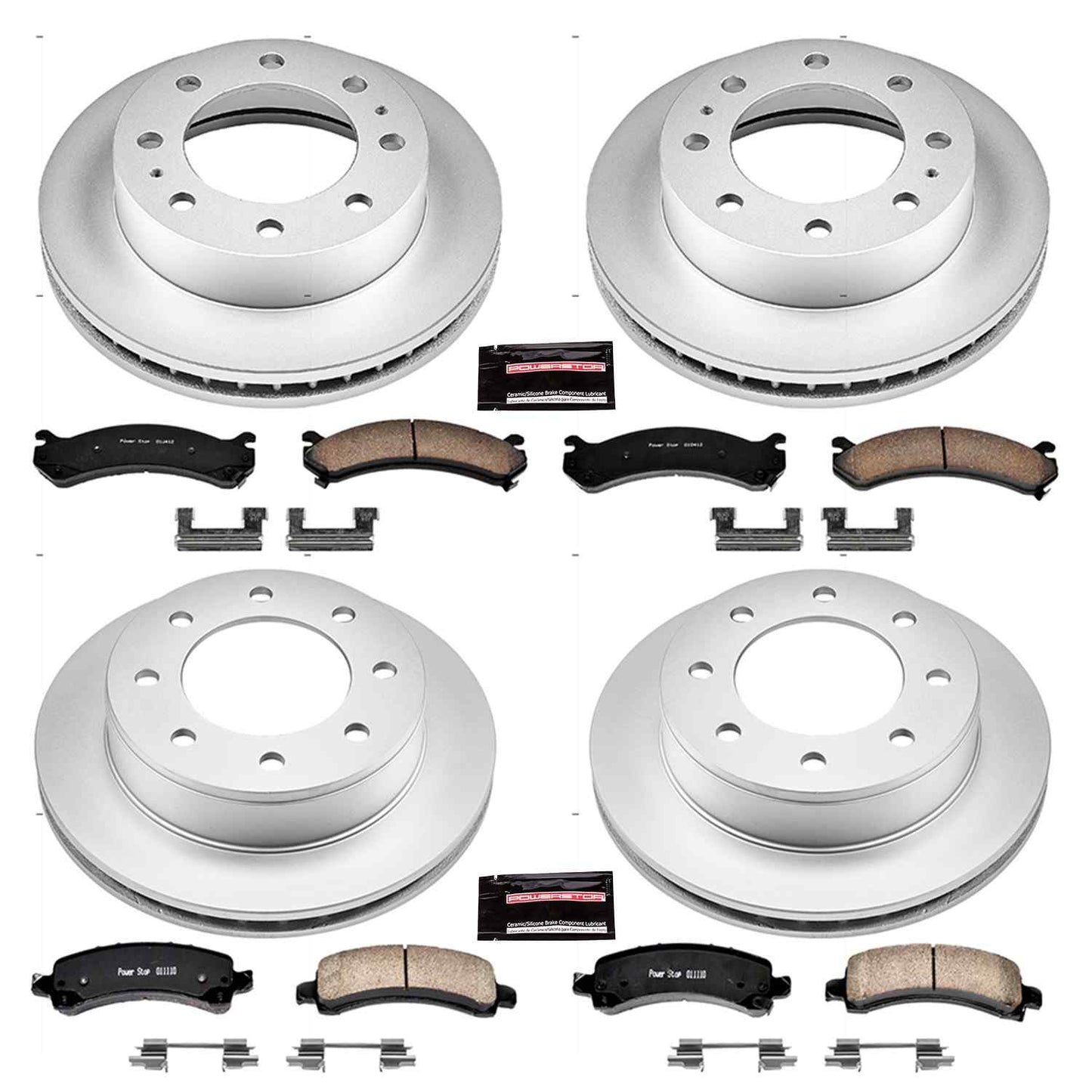 PowerStop Power Stop 14-19 Chevrolet Express 3500 Front & Rear Z17 Evolution Geomet Coated Brake Kit CRK2072
