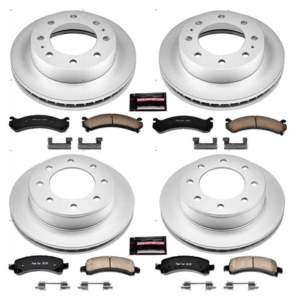 PowerStop Power Stop 14-19 Chevrolet Express 3500 Front & Rear Z17 Evolution Geomet Coated Brake Kit CRK2072