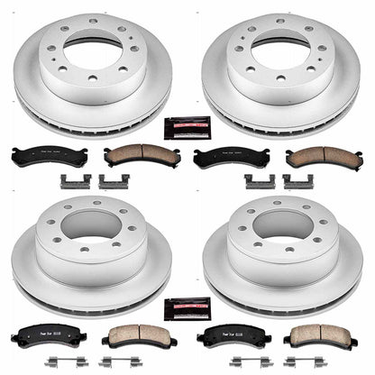 PowerStop Power Stop 14-19 Chevrolet Express 3500 Front & Rear Z17 Evolution Geomet Coated Brake Kit CRK2074