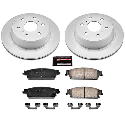 PowerStop Power Stop 07-14 Cadillac Escalade Rear Z17 Evolution Geomet Coated Brake Kit CRK2083