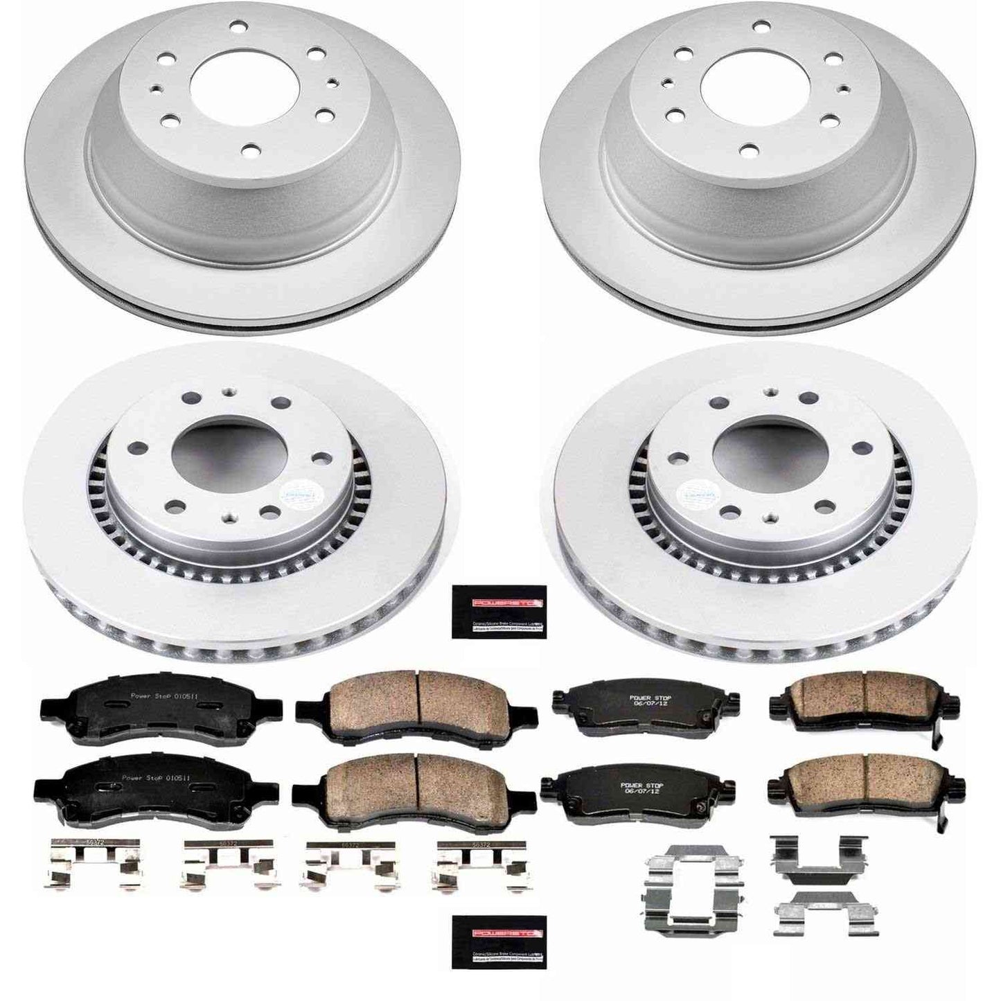 PowerStop Power Stop 06-07 Buick Rainier Front & Rear Z17 Evolution Geomet Coated Brake Kit CRK2085