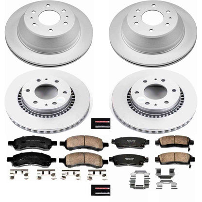 PowerStop Power Stop 06-07 Buick Rainier Front & Rear Z17 Evolution Geomet Coated Brake Kit CRK2085