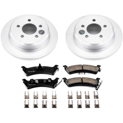 PowerStop Power Stop 93-98 Jeep Grand Cherokee Rear Z17 Evolution Geomet Coated Brake Kit CRK2131