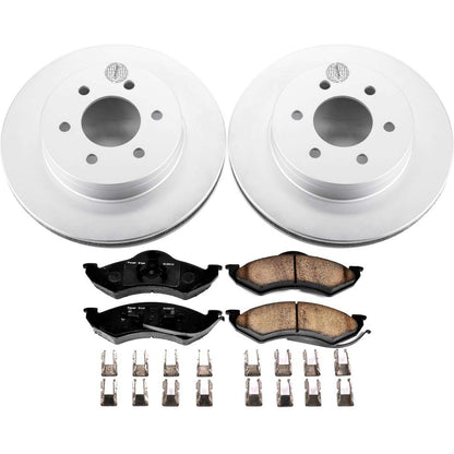 PowerStop Power Stop 1999 Dodge Dakota Front Z17 Evolution Geomet Coated Brake Kit CRK2138