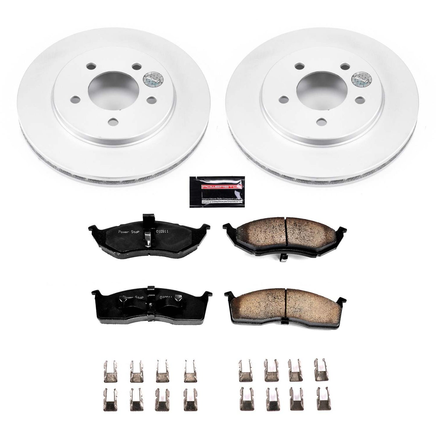 PowerStop Power Stop 2000 Chrysler Grand Voyager Front Z17 Evolution Geomet Coated Brake Kit CRK2140