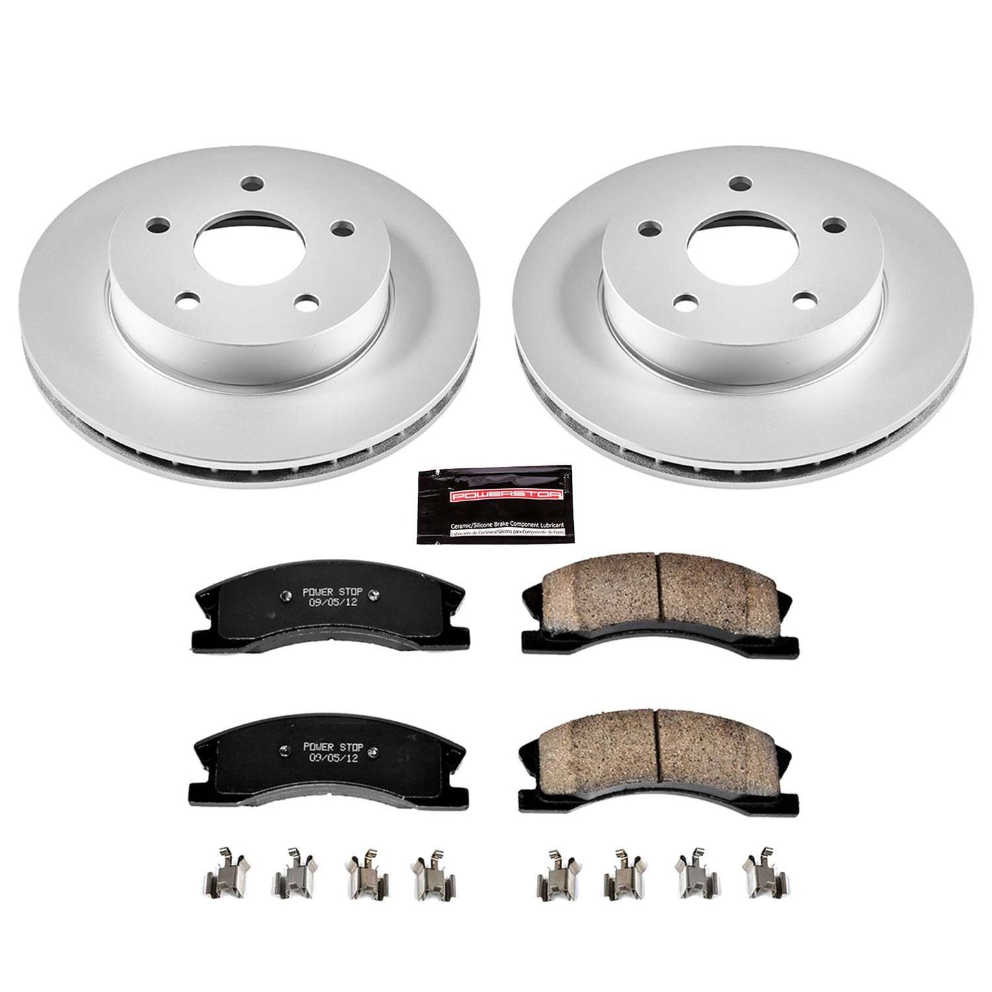 PowerStop Power Stop 99-04 Jeep Grand Cherokee Front Z17 Evolution Geomet Coated Brake Kit CRK2149