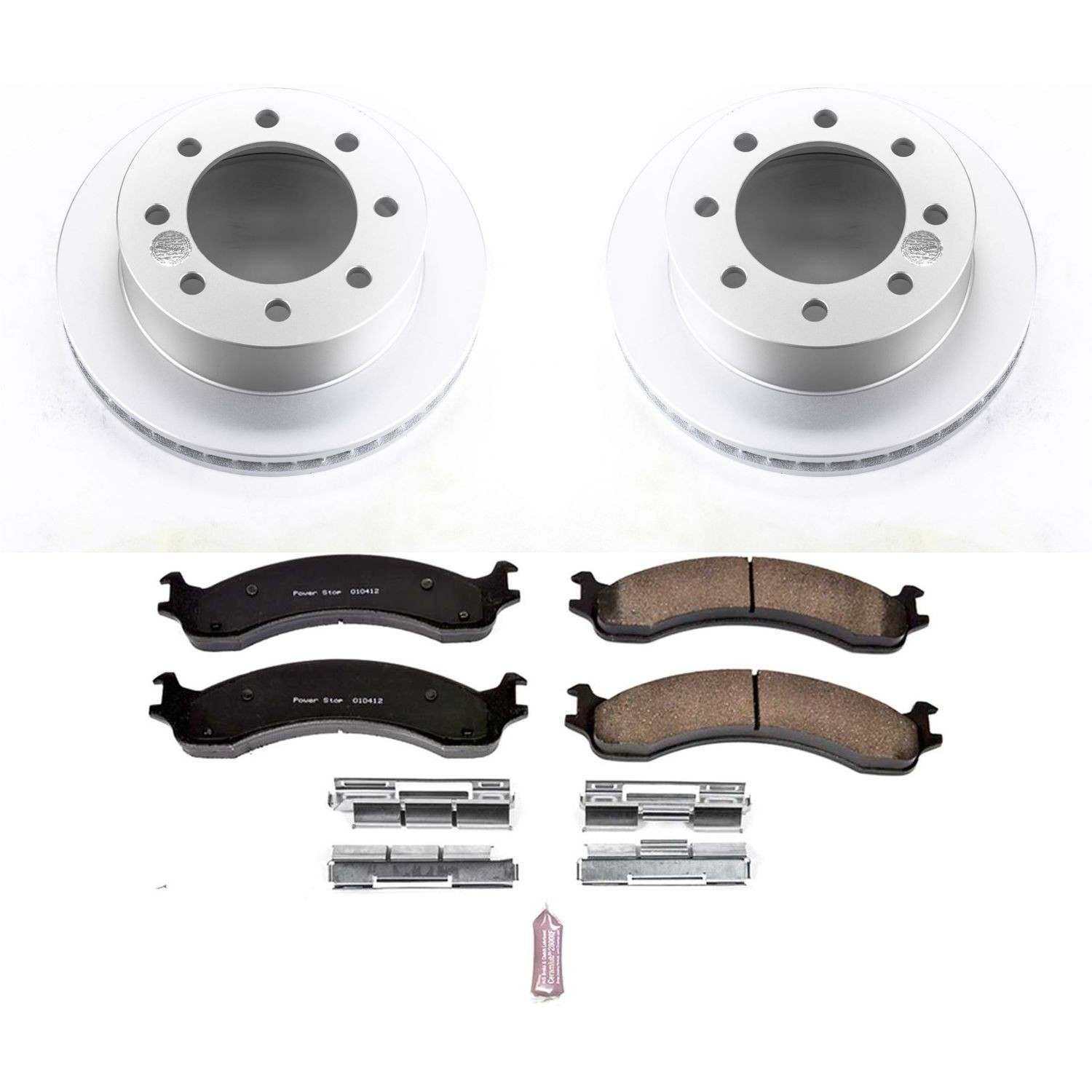 PowerStop Power Stop 00-02 Dodge Ram 2500 Front Z17 Evolution Geomet Coated Brake Kit CRK2156