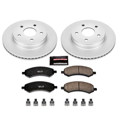 PowerStop Power Stop 07-09 Chrysler Aspen Front Z17 Evolution Geomet Coated Brake Kit CRK2163