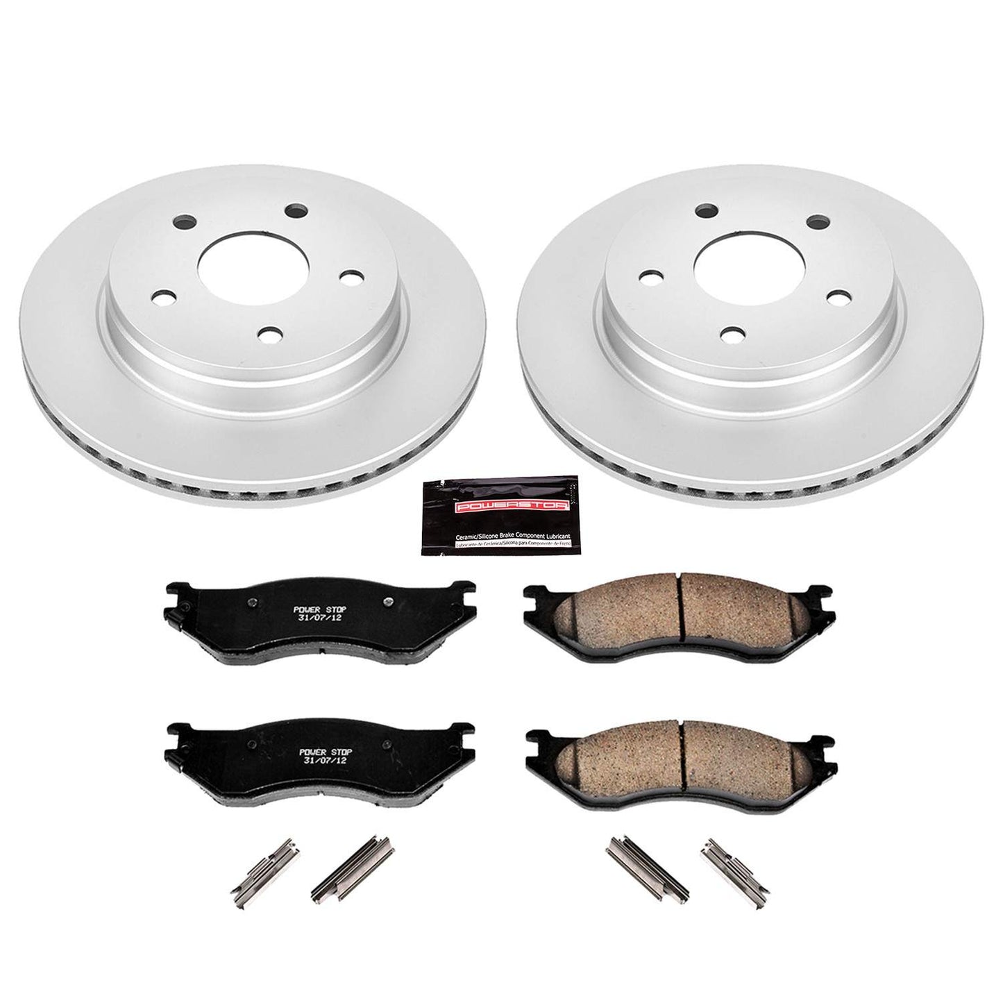 PowerStop Power Stop 04-06 Dodge Durango Front Z17 Evolution Geomet Coated Brake Kit CRK2165