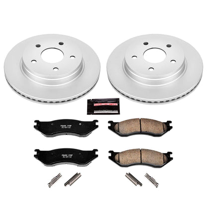 PowerStop Power Stop 04-06 Dodge Durango Front Z17 Evolution Geomet Coated Brake Kit CRK2165