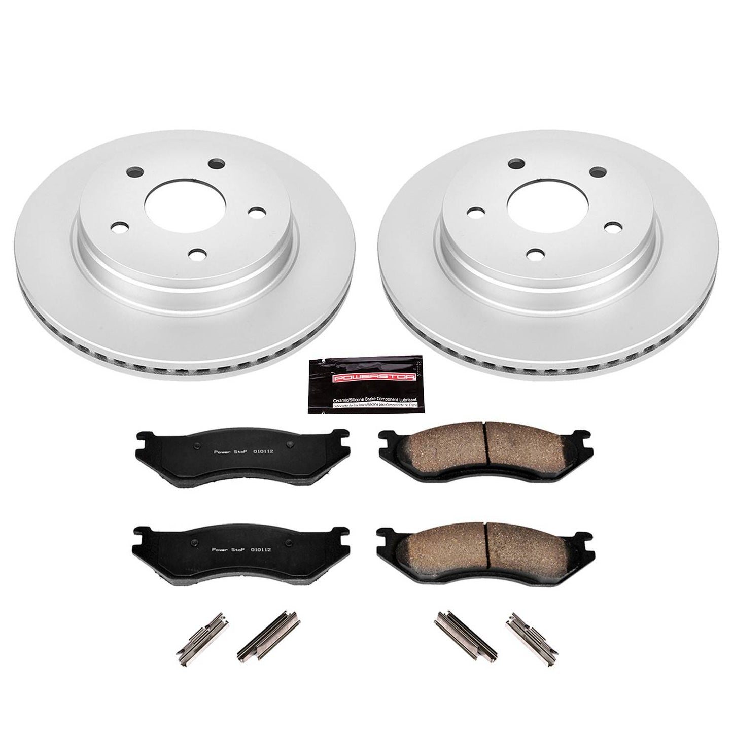 PowerStop Power Stop 03-05 Dodge Ram 1500 Front Z17 Evolution Geomet Coated Brake Kit CRK2167