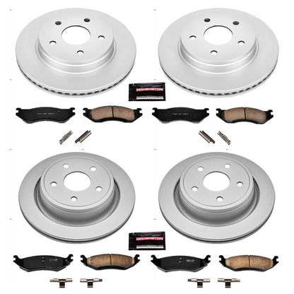 PowerStop Power Stop 03-05 Dodge Ram 1500 Front & Rear Z17 Evolution Geomet Coated Brake Kit CRK2168