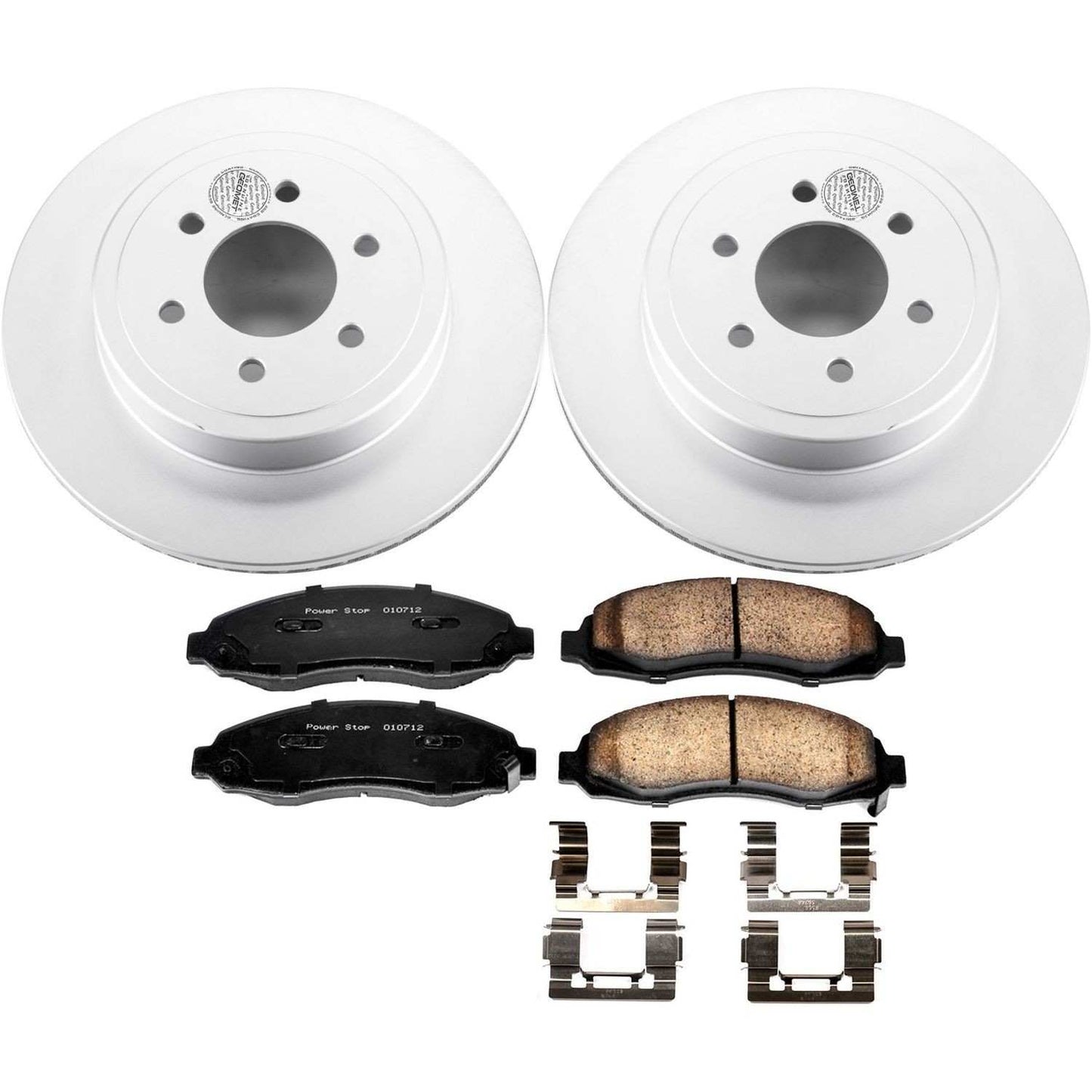 PowerStop Power Stop 03-04 Dodge Dakota Front Z17 Evolution Geomet Coated Brake Kit CRK2187