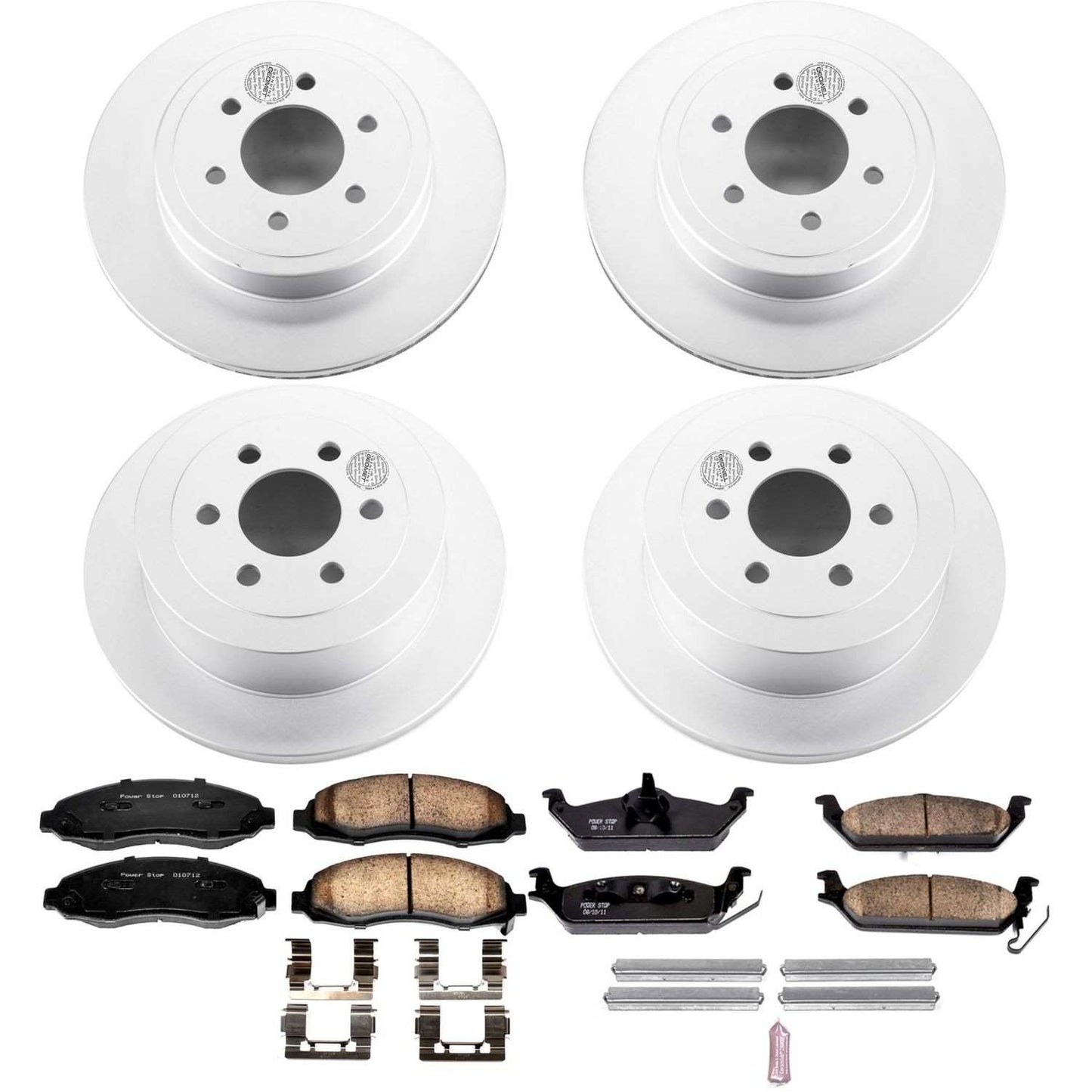 PowerStop Power Stop 03-04 Dodge Dakota Front & Rear Z17 Evolution Geomet Coated Brake Kit CRK2188