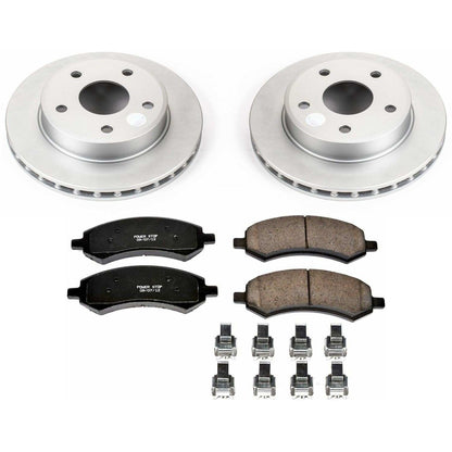 PowerStop Power Stop 05-10 Dodge Dakota Front Z17 Evolution Geomet Coated Brake Kit CRK2193
