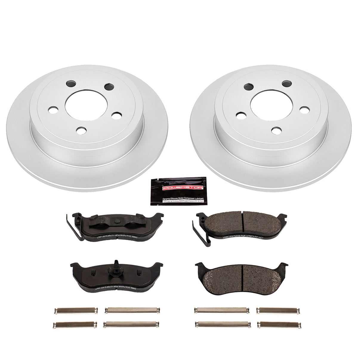 PowerStop Power Stop 03-07 Jeep Liberty Rear Z17 Evolution Geomet Coated Brake Kit CRK2197