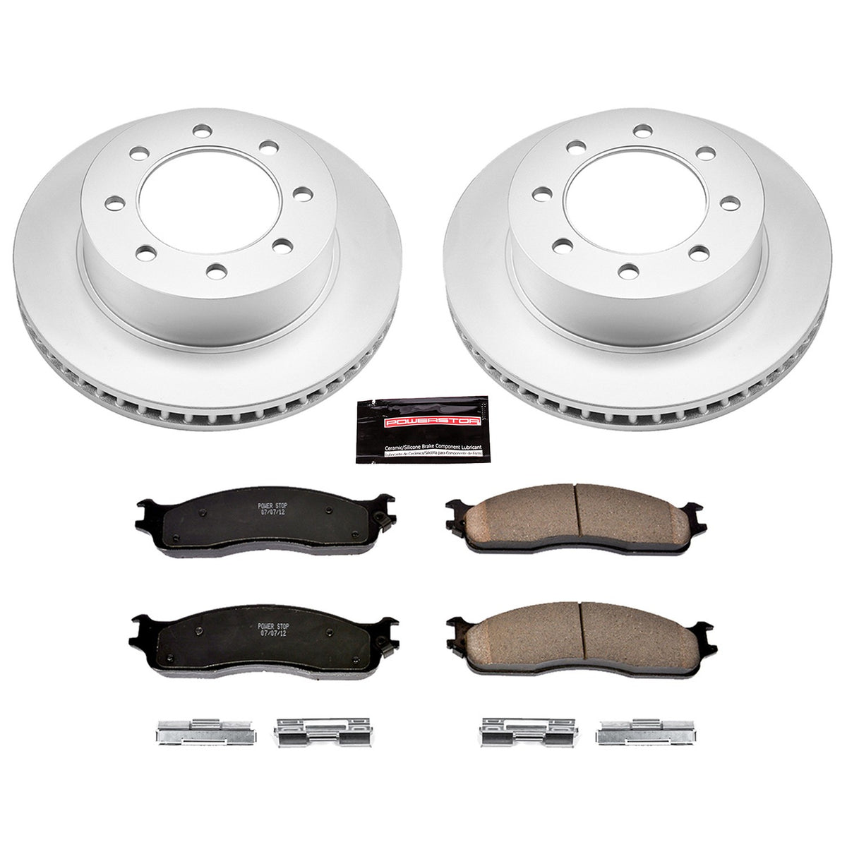 PowerStop Power Stop 06-08 Dodge Ram 1500 Front Z17 Evolution Geomet Coated Brake Kit CRK2203
