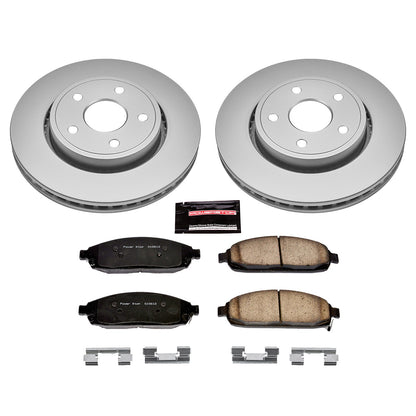 PowerStop Power Stop 06-10 Jeep Commander Front Z17 Evolution Geomet Coated Brake Kit CRK2219