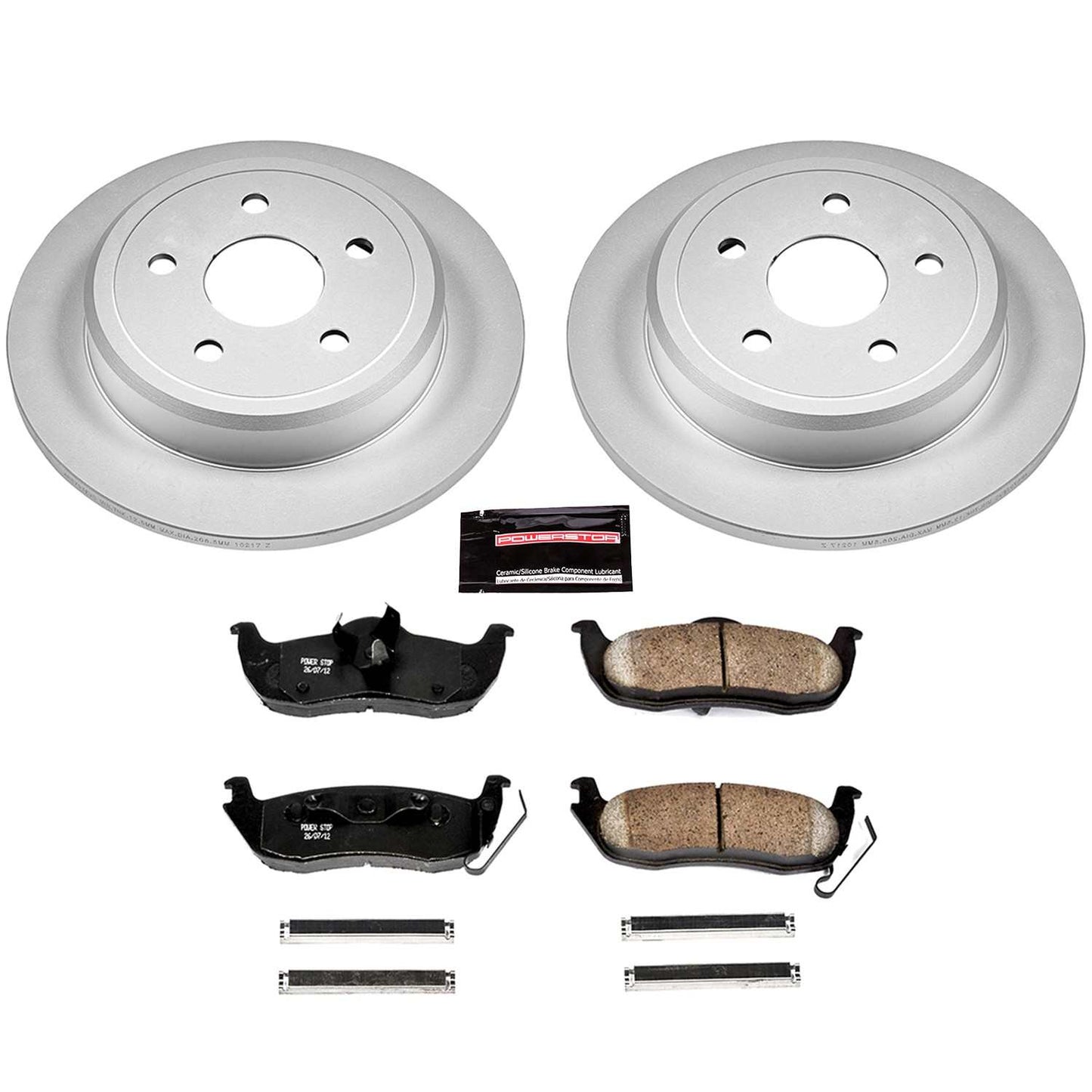 PowerStop Power Stop 06-10 Jeep Commander Rear Z17 Evolution Geomet Coated Brake Kit CRK2221