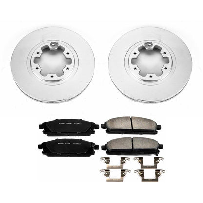 PowerStop Power Stop 97-03 Infiniti QX4 Front Z17 Evolution Geomet Coated Brake Kit CRK2279