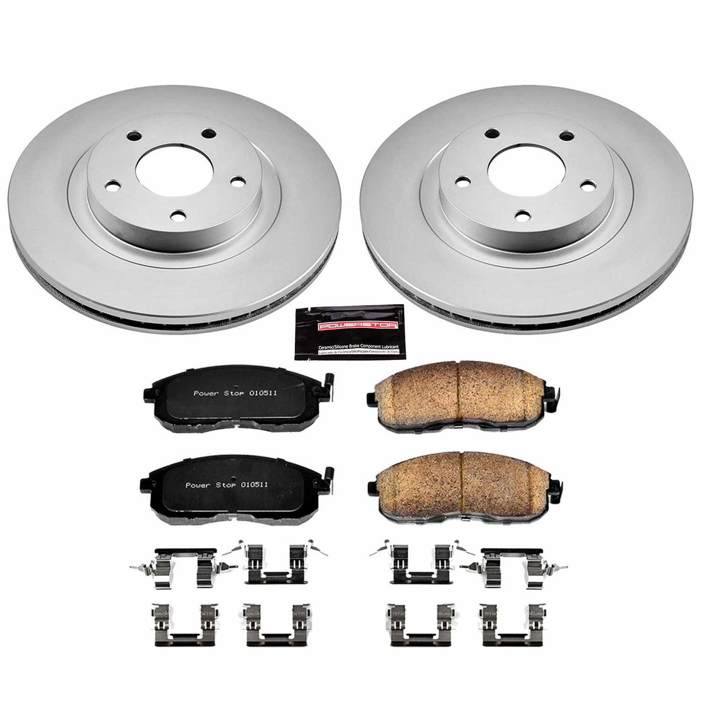 PowerStop Power Stop 02-04 Infiniti I35 Front Z17 Evolution Geomet Coated Brake Kit CRK2282