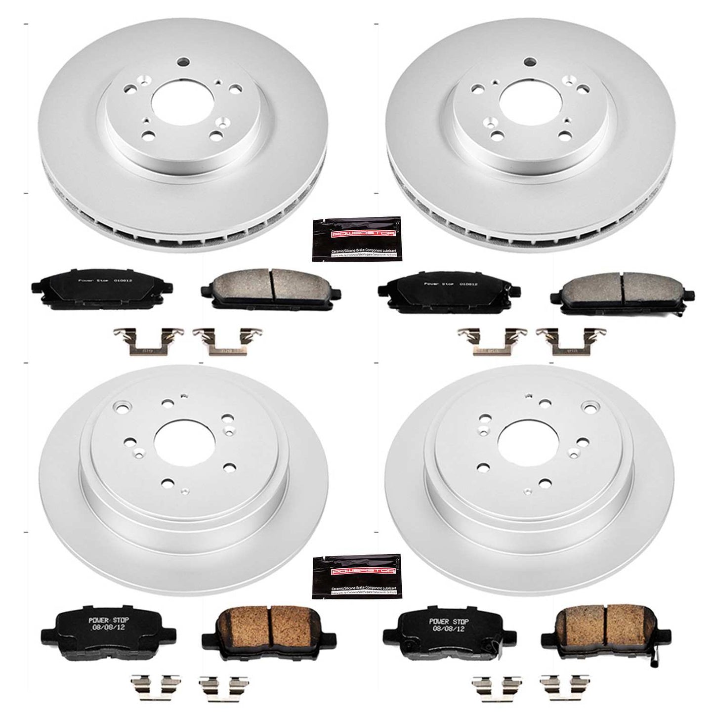 PowerStop Power Stop 03-06 Acura MDX Front & Rear Z17 Evolution Geomet Coated Brake Kit CRK2291