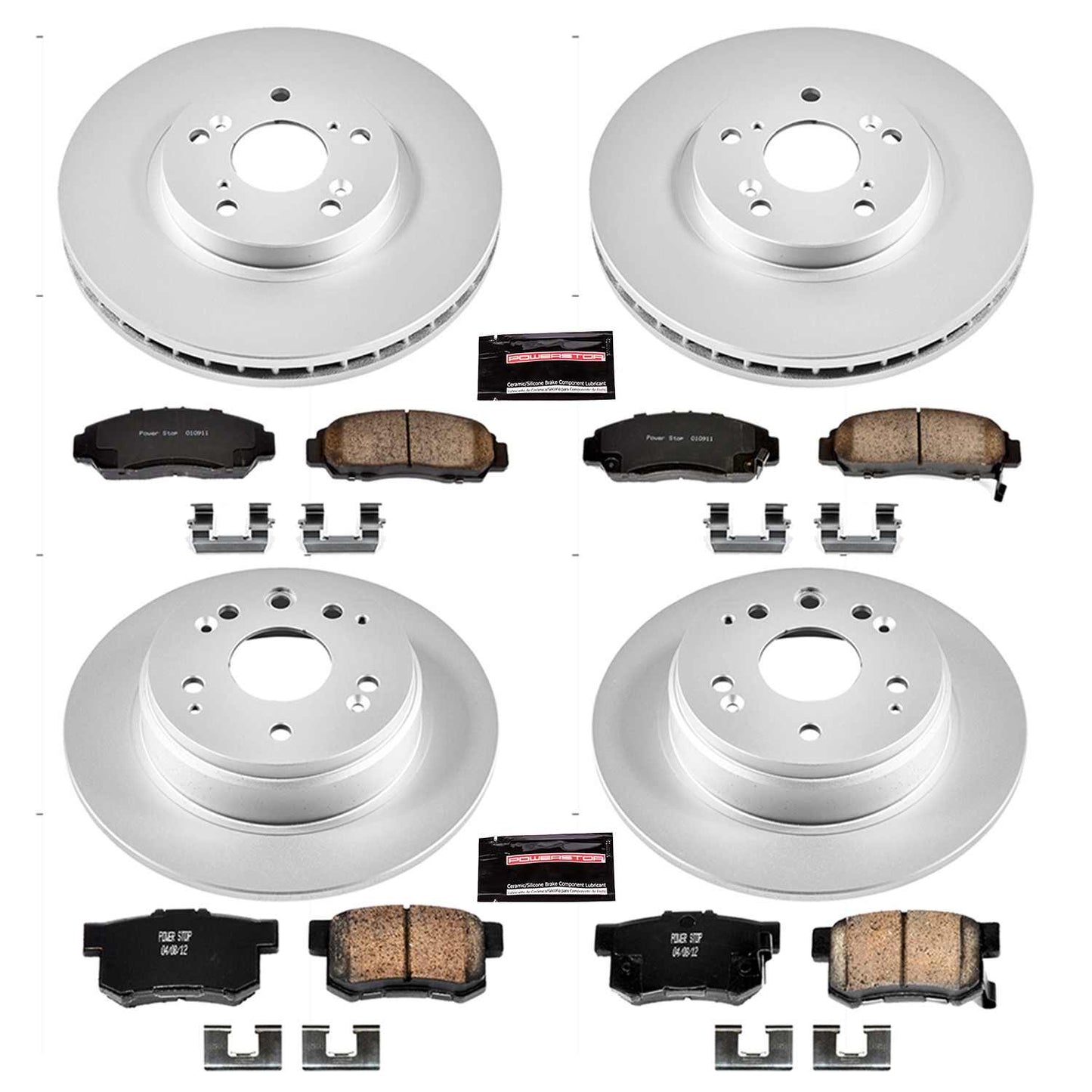 PowerStop Power Stop 99-03 Acura TL Front & Rear Z17 Evolution Geomet Coated Brake Kit CRK2295